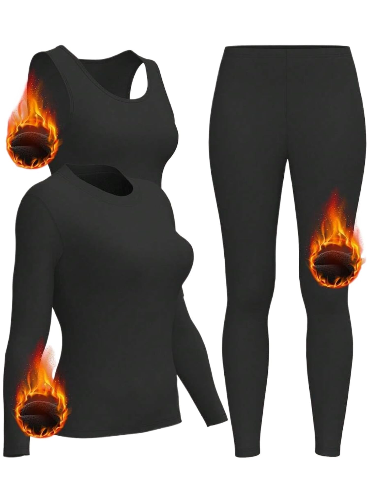 3pcs Women's Thermal Lined The - Quick Dry Underwear 评论和价格