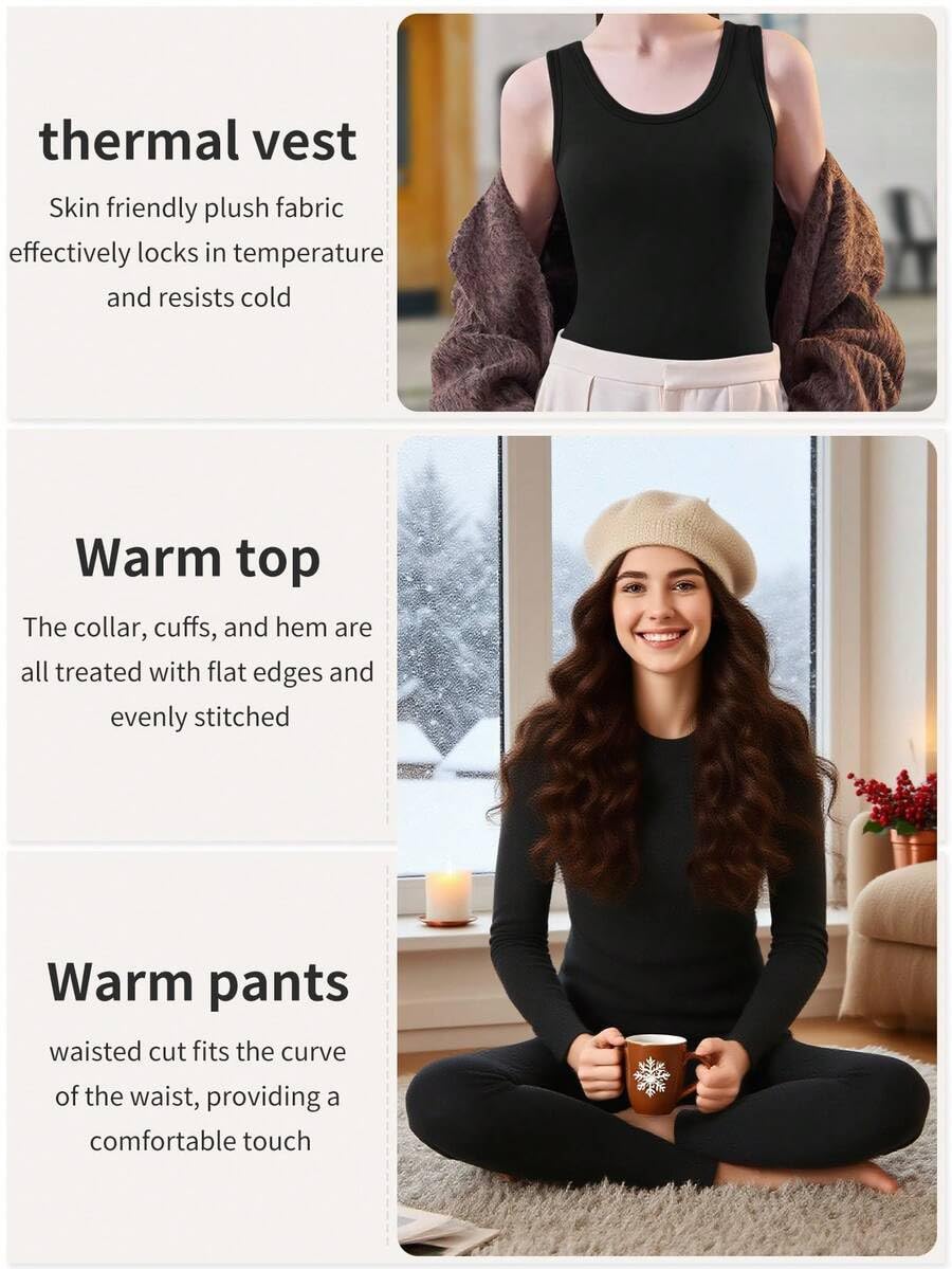 3pcs Women's Thermal Lined The - Quick Dry Underwear 评论和价格