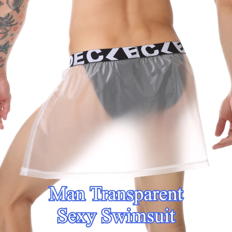 Men Sexy Transparent Swimwear  - Boxer Shorts Modal 评论和价格