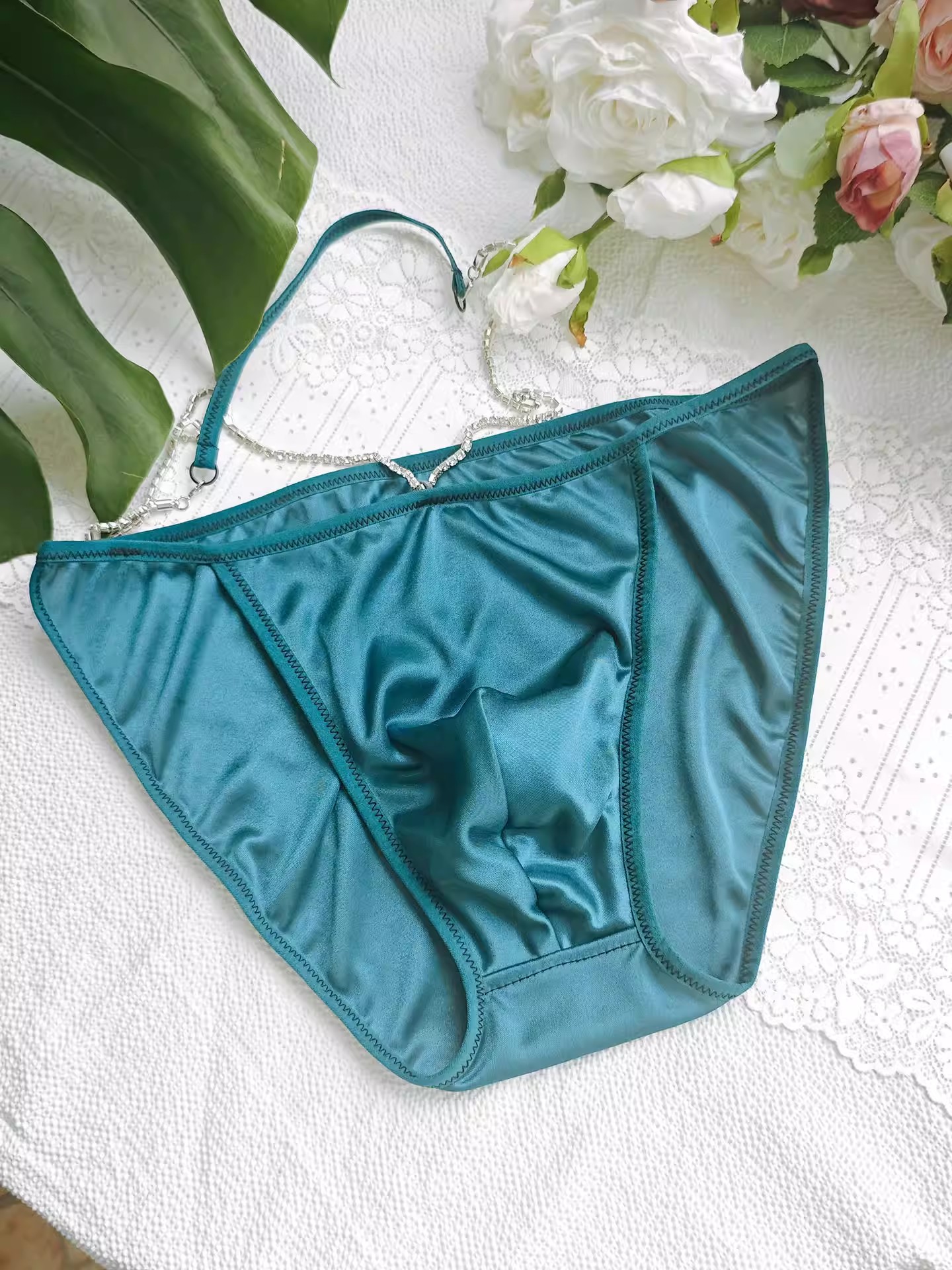 Handmake Man's Satin Sliky Tou - Boxer Brief Pack Cotton 评论和价格
